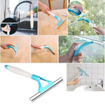 Multifunctional cleaning viper with spray Spray Type Cleaning Glass Wiper Window Clean   Car Window Cleaner(random color )